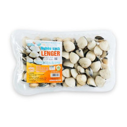 Nghêu trắng sạch 60-80c Lenger khay 1,2kg (1 Gói)