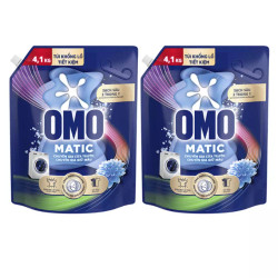 Combo 2 nước giặt OMO Matic giữ màu bền đẹp cửa trước túi 4.1kg x 2