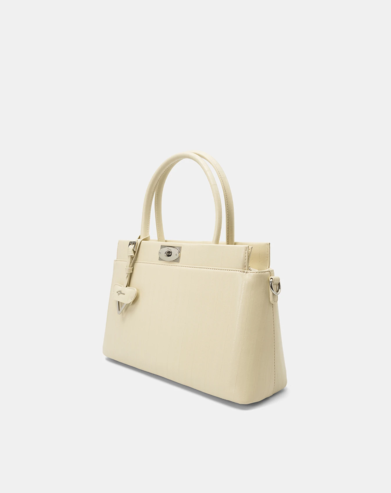 Túi Xách Trung Top Handle Bag Phối Khoá - Image 6