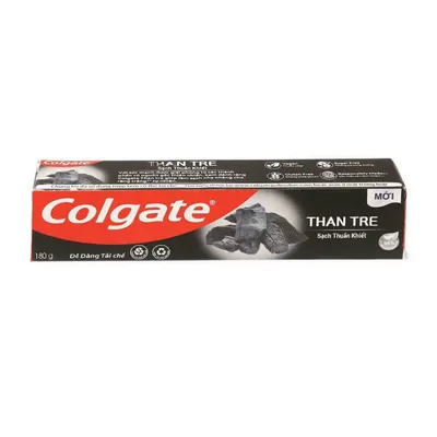 Kem đánh răng natural charcoal Colgate tuýp 180g