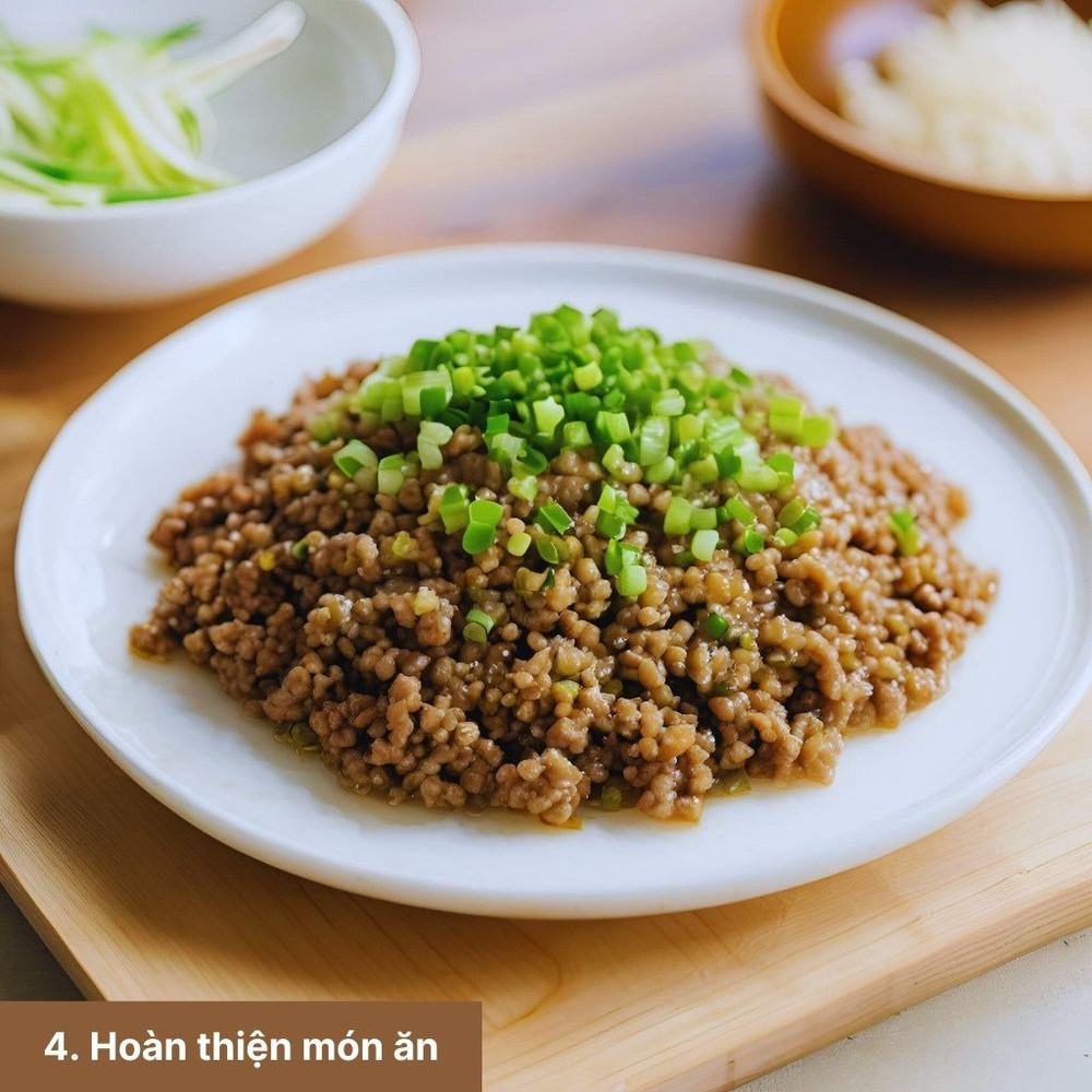 Cách làm thịt băm rang mắm siêu nhanh