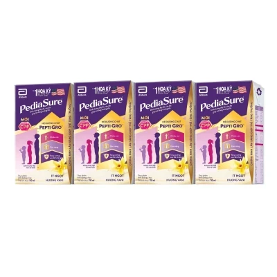 Lốc 4 hộp sữa dinh dưỡng pha sẵn Pediasure hương vani 110ml