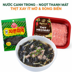 Combo canh rong biển thịt băm