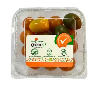 Cà chua cherry mix Hasfarm hộp 200g