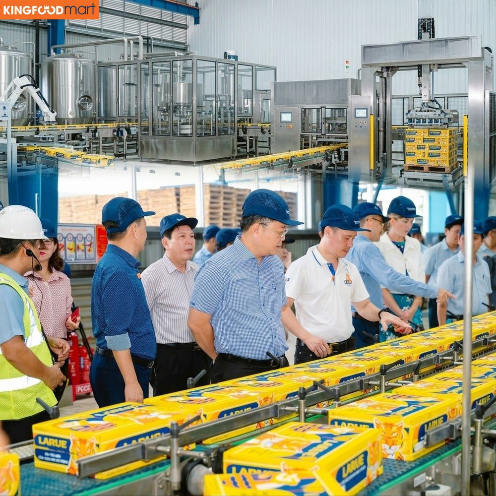 Quy trình sản xuất khép kín chuẩn quốc tế giúp tối ưu chi phí, đưa giá bia Larue thùng 24 lon về mức tốt nhất cho người tiêu dùng.