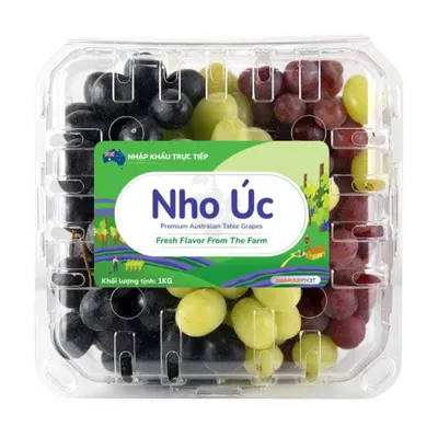 Nho cầu vòng Úc hộp 1Kg