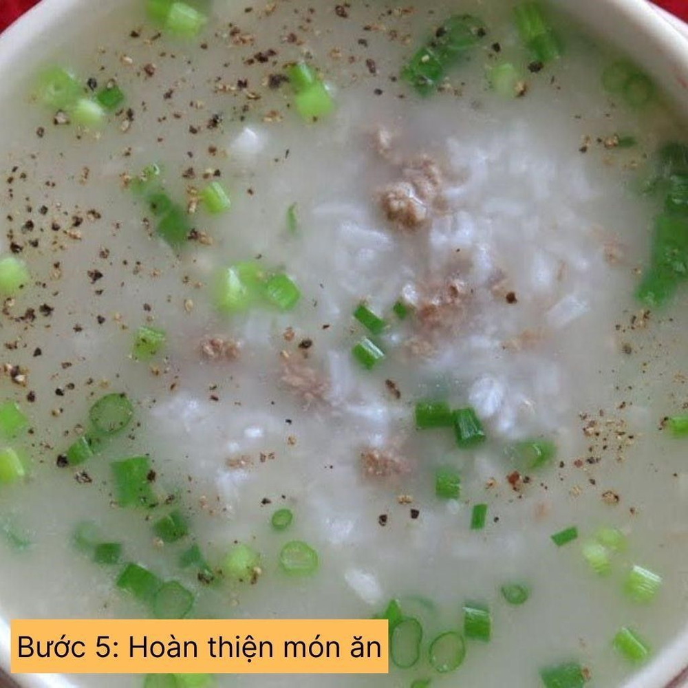 hoàn thiện món ăn