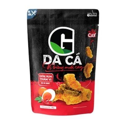 Da cá vị trứng muối cay G gói 50g