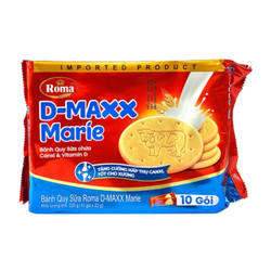 Bánh quy sữa D-MAXX Marie Roma gói 220g (1 Gói)