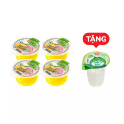 Combo 4 hũ thạch trái cây Puri 200g - Ăn vặt cho bé