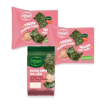 Combo 2 lốc rong biển Genkai ăn liền lá xanh 12g