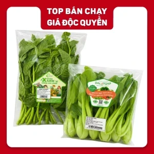 Combo mồng tơi baby Vietgap 300g & Cải thìa baby DalatGap 300g