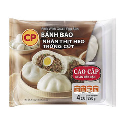 Bánh bao nhân thịt trứng cút CP 125g (1 cái)