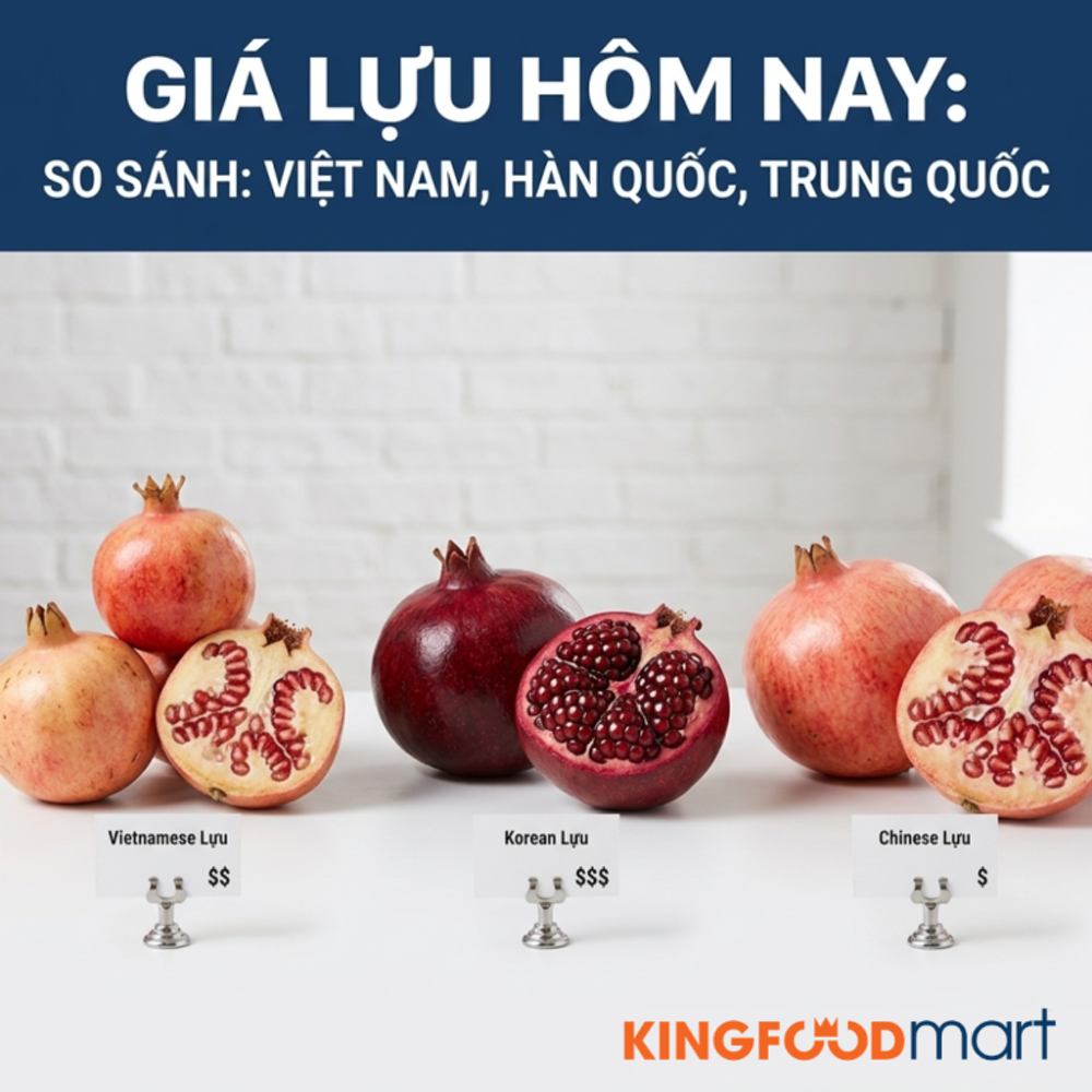 Giá Quả Lựu Hôm Nay: So Sánh Lựu Việt Nam, Hàn Quốc Và Trung Quốc