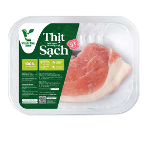 Thịt đùi heo Vĩnh Tân khay 400g (1 Khay)