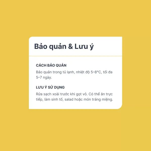 Xoài cát chu vàng 1Kg