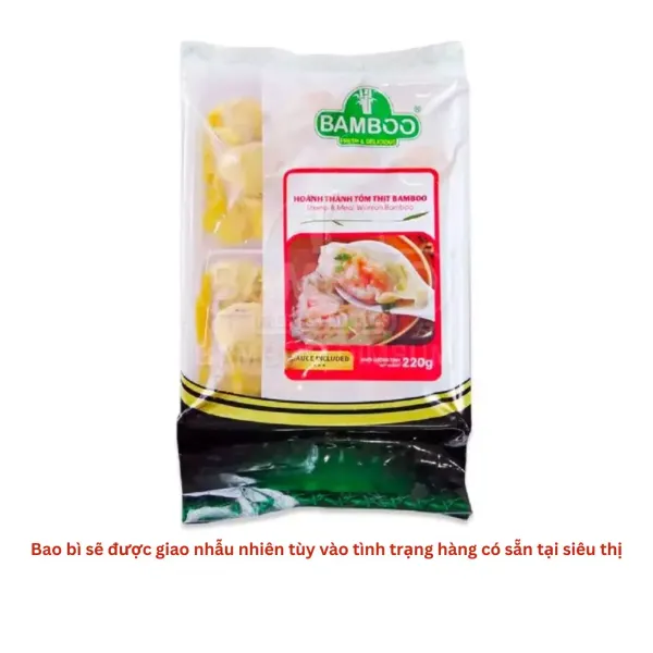 Hoành thánh tôm thịt Bamboo gói 220g