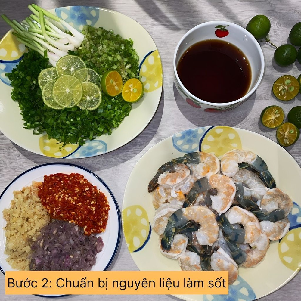 chuẩn bị nguyên liệu làm sốt