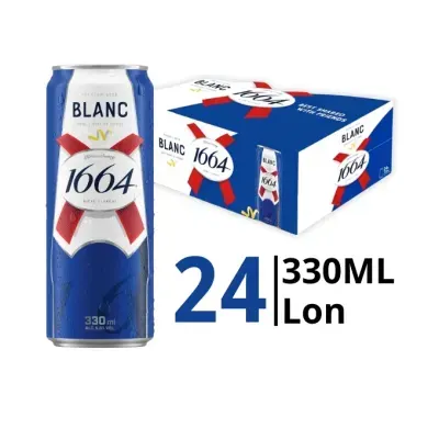 Thùng 24 lon bia 1664 Blanc 5.0% 330ml
