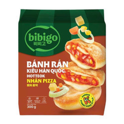 Bánh rán kiểu Hàn Quốc Hotteok nhân Pizza Bibigo gói 300g (1 Gói)