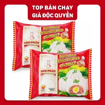 Combo 2 gói bánh bao nhân thịt Thọ Phát 250g