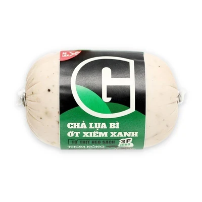 Chả lụa bì ớt xiêm xanh G gói 500g