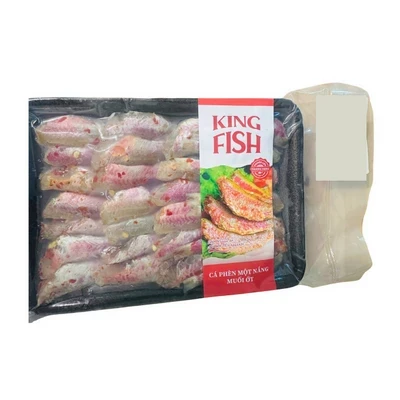 Cá phèn Kingfish 1 nắng muối ớt vỉ 250g