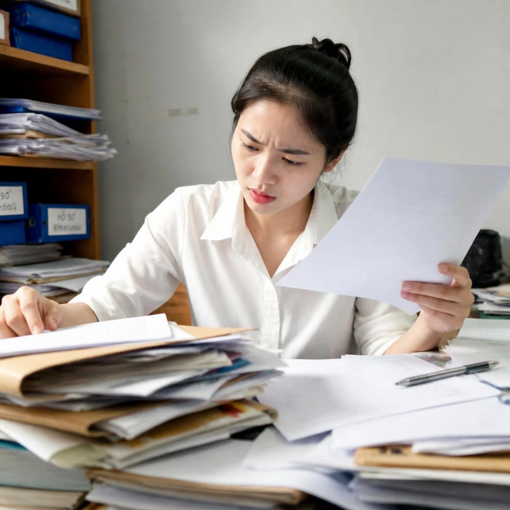 Thiếu giấy tờ chứng minh khiến tài sản riêng có nguy cơ bị coi là chung. (Ảnh được tạo bởi AI)