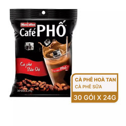 Cà phê sữa đá miền Nam Cà Phê Phố túi 30 gói x 24g