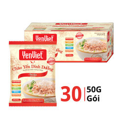 Thùng cháo yến vị thịt bằm gói 50g Yến Việt gói 50g (30 Gói)