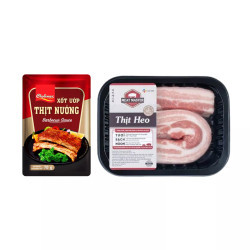 Combo Ba rọi heo 400g & Xốt ướp thịt nướng Cholimex 70g