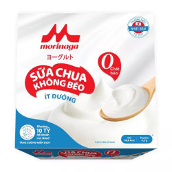 Lốc sữa chua không béo ít đường Morinaga hộp 100g (4 Hộp)