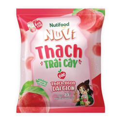 Thạch trái cây vị đào Nuvi gói 120g (1 Gói)