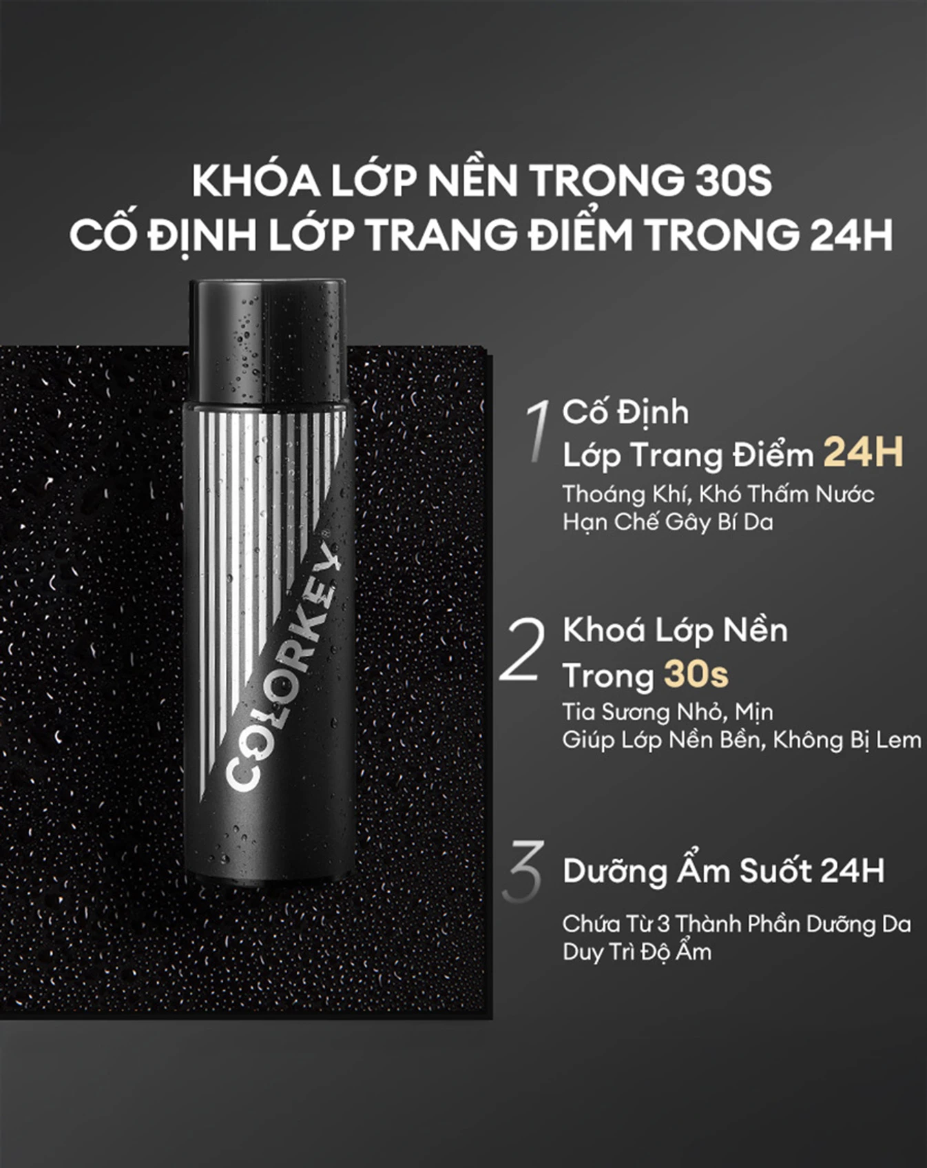 Xịt Khóa Nền Colorkey Airy Matte Setting Spray - Oily Skin Version 100ml - Image 2