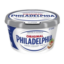 Phô mai kem nguyên bản dạng phết Philadelphia hộp 250g (1 Hộp)