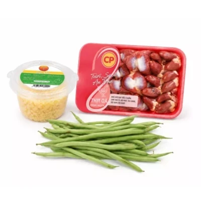 Combo lòng gà xào đậu cove