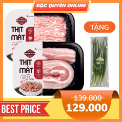 Combo ba rọi và thịt xay Meat Master (2 vỉ)