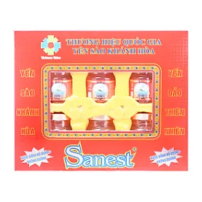 Hộp 6 hũ nước yến sào không đường Sanest 70ml