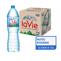Thùng nước khoáng La Vie 1.5l (12 chai)