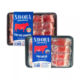 Combo ba chỉ bò Canada 250g và nạm bò Úc 200g