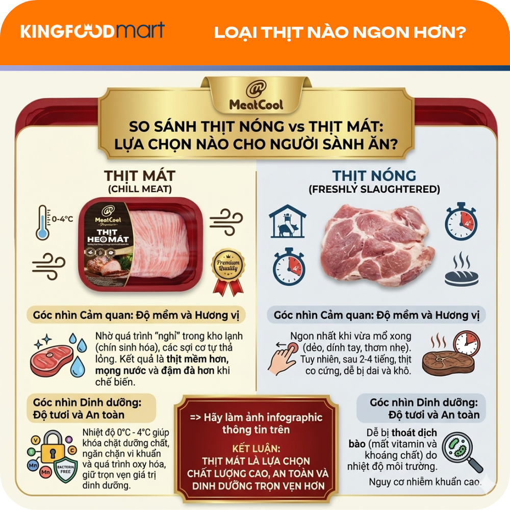 Loại thịt nào ngon hơn?