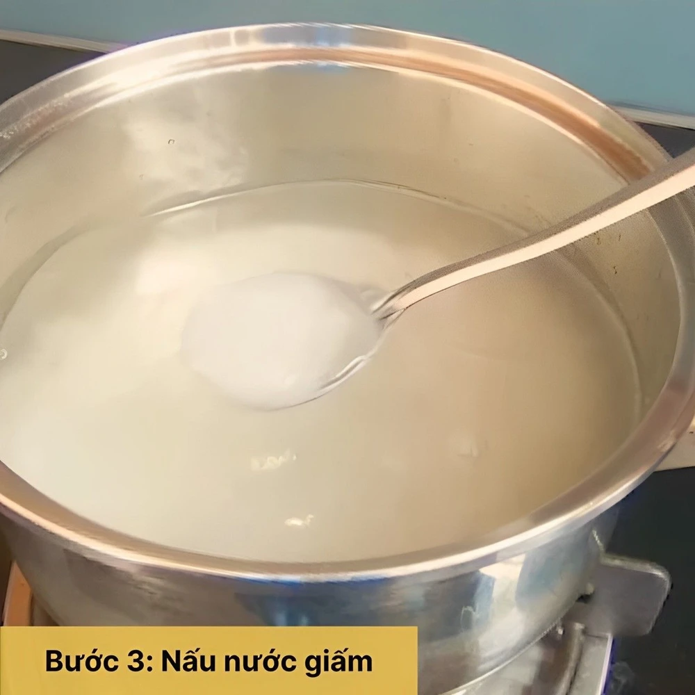 nấu nước giấm