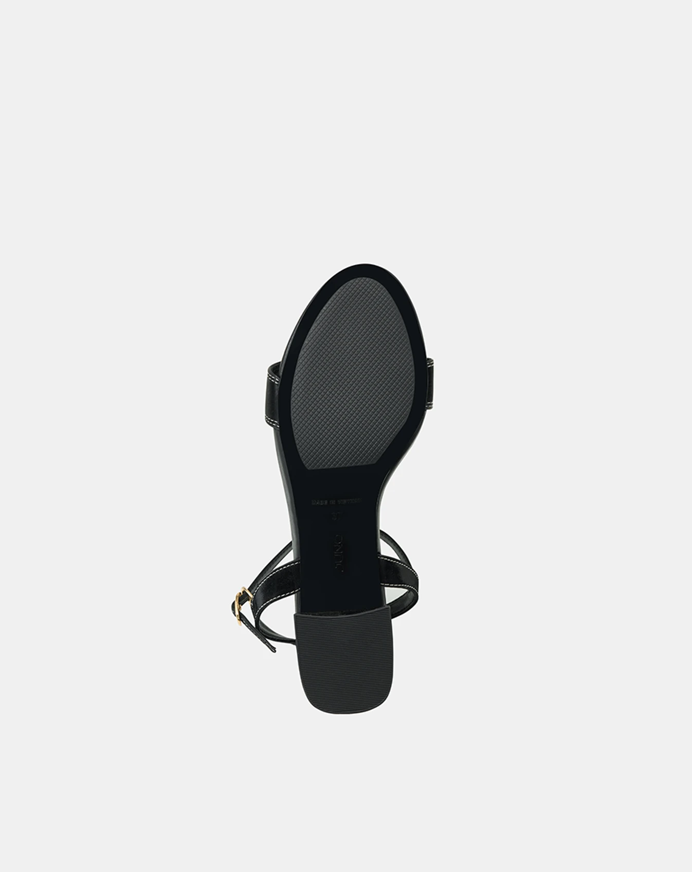 Giày Sandal Gót Vuông Quai Ngang Bản Lớn Quai Cổ Chân - Image 6