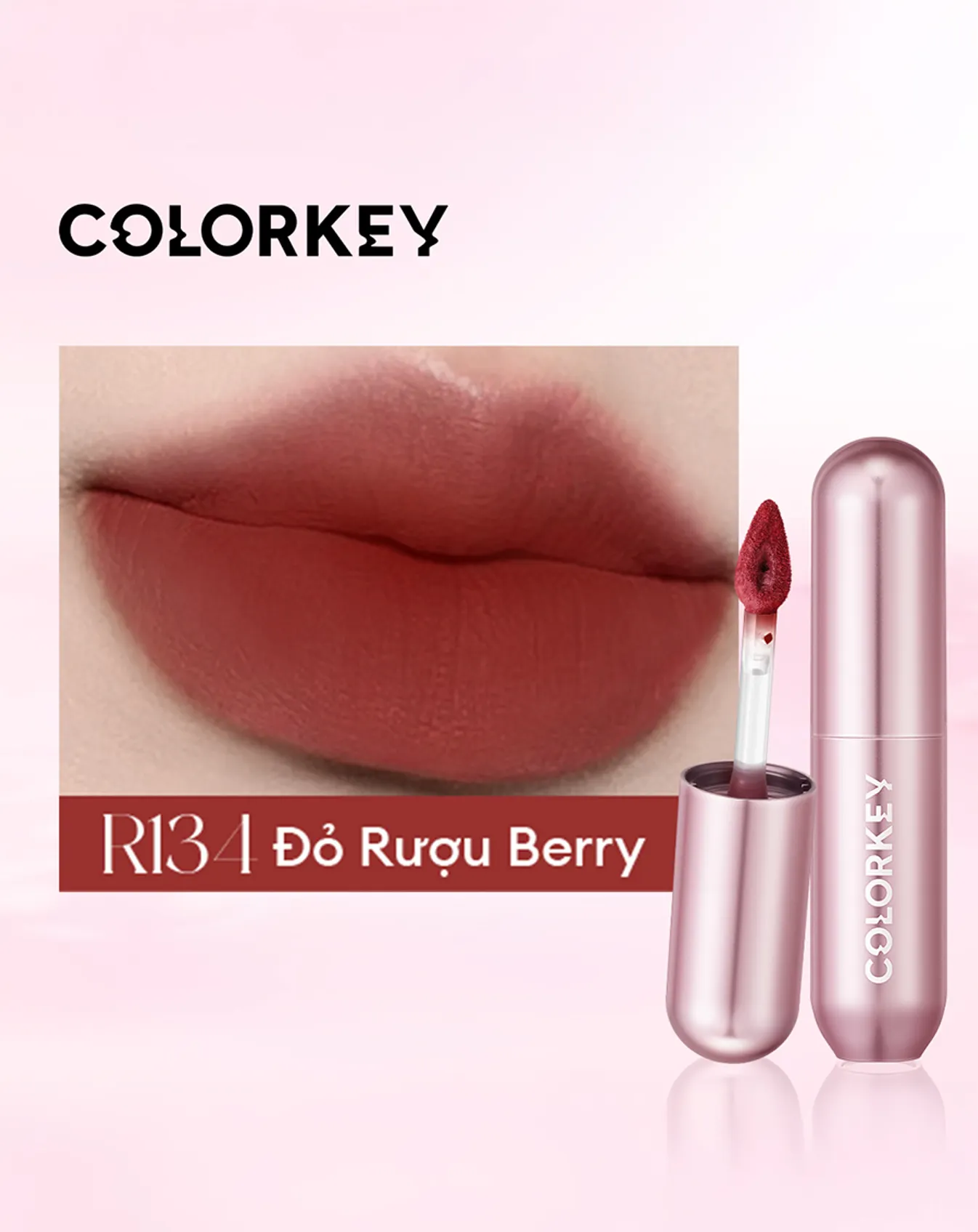 Son Kem Bùn Colorkey Mousse Matte Lip Mud - Image 1