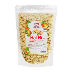 Hạt bí nguyên vỏ nướng tự nhiên Nutty gói 500g (1 Gói)