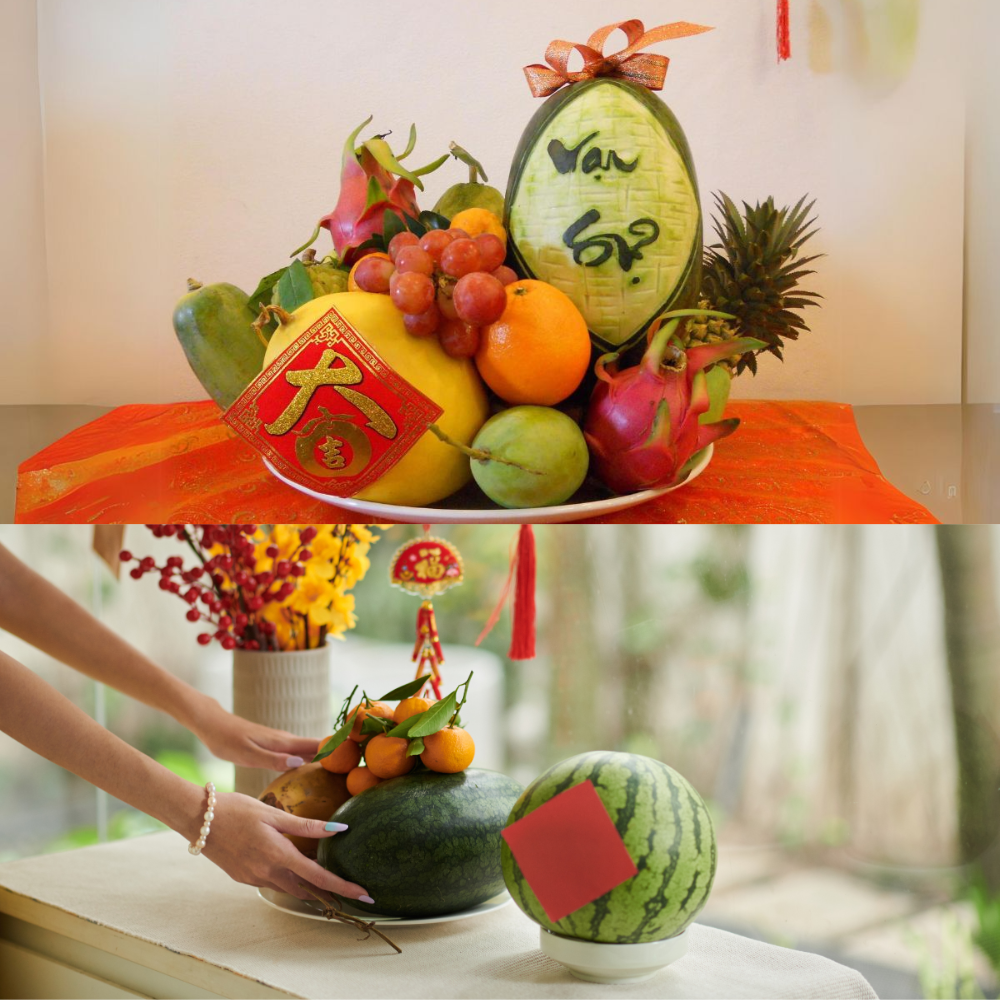 Mâm ngũ quả hiện đại