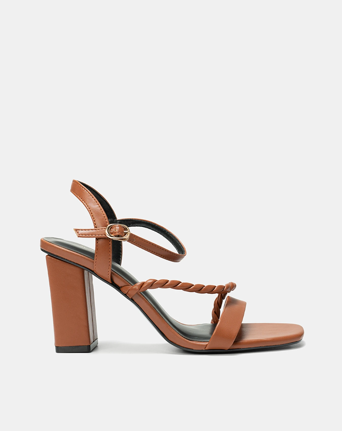 Giày Sandal Gót Cao Phối Quai Xoắn - Image 1