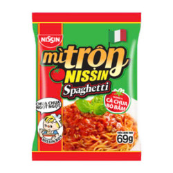 Mì trộn Spaghetti cà chua bò bằm Nissin gói 69g (1 Gói)