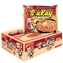Thùng 24 gói mì bò Siukay gói 128g