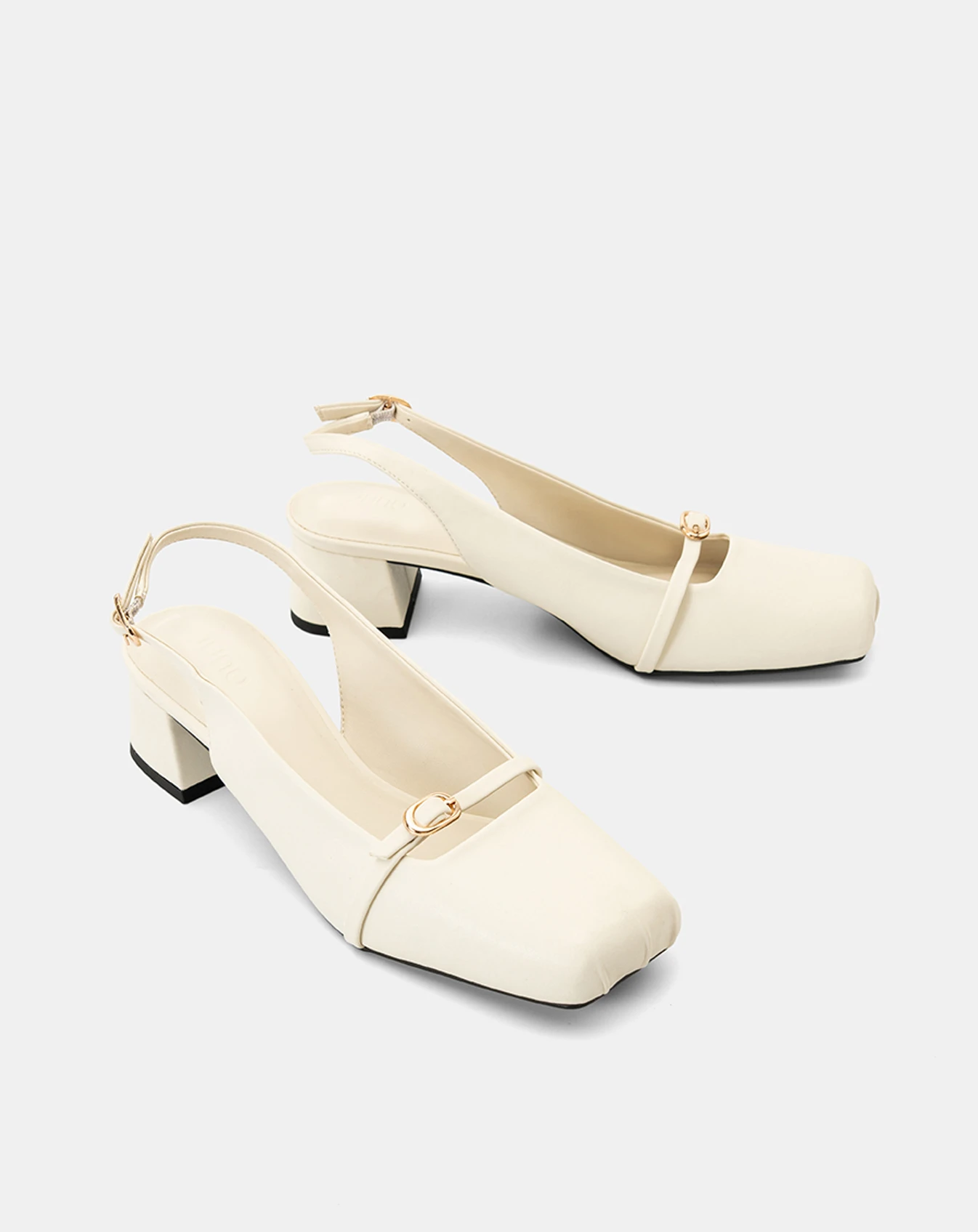 Giày Cao Gót Slingback Mũi Vuông - Image 7